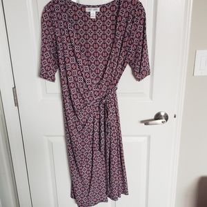 Maternity faux wrap dress